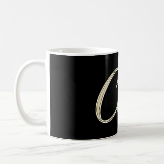Carl Name whitegold Tasse Teetasse Kaffeetasse コーヒーマグカップ (左)