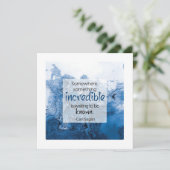 Carl Sagan Inspirational Quote Greeting Card カード (スタンド正面)