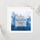 Carl Sagan Inspirational Quote Greeting Card カード (正面/裏面インサイチュ)