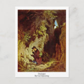 Carl Spitzweg地質学者 ポストカード (正面)