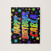 「CARLA」名、おもしろい「ハッピーバースデー」 ジグソーパズル (縦)