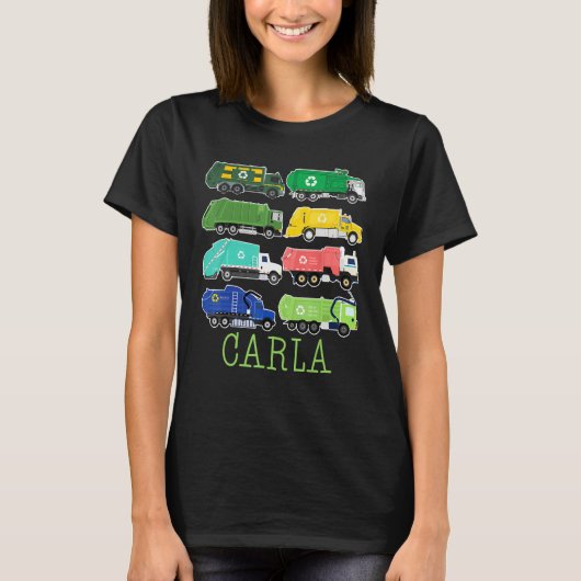 Carla Trash Truck For Kids Collector Ecologist Gar Tシャツ (正面)