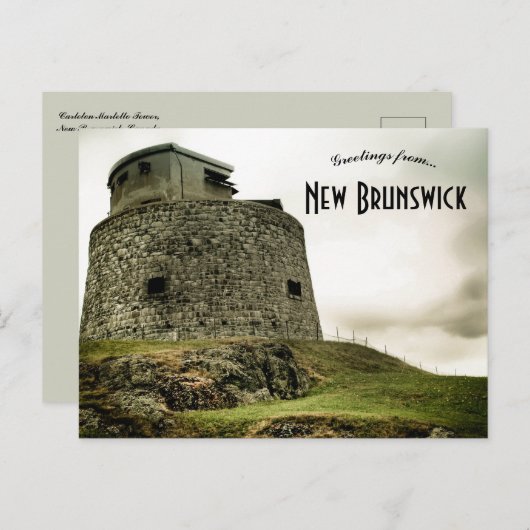 Carleton Martello Tower New Brunswick Canada ポストカード (正面/裏面)