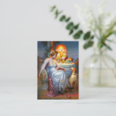 Carlier: エレガントな女性および彼女の犬 名刺 (スタンド正面)