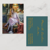 Carlier: エレガントな女性 名刺 (正面/裏面)