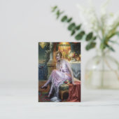 Carlier: エレガントな女性 名刺 (スタンド正面)