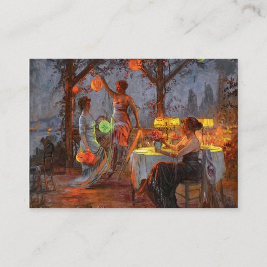 Carlier: パーティーのための準備 名刺 (正面)