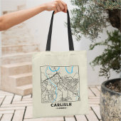 Carlisle, Cumbria City Map Tote Bag トートバッグ