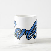 Carlos Vorname Name blue Tasse Kaffeetasse コーヒーマグカップ (中央)