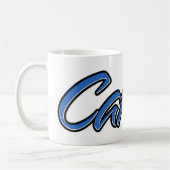 Carlos Vorname Name blue Tasse Kaffeetasse コーヒーマグカップ (左)