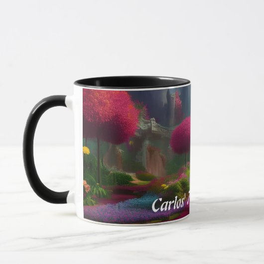 Carlos'Morning Teaカスタマイズ可パーソナライズされた能 マグカップ (左)