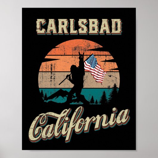 Carlsbad California ポスター (正面)