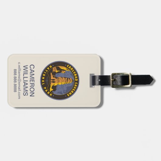 Carlsbad National Park ラゲッジタグ (正面横)