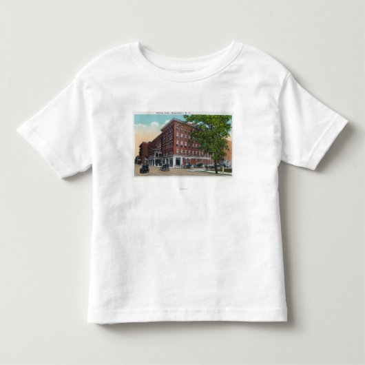 Carltonのホテルの外観 トドラーTシャツ (正面)
