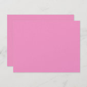 CarlyレベッカバルミツワーRSVPのピンクの一流の折句 出欠カード (正面/裏面)