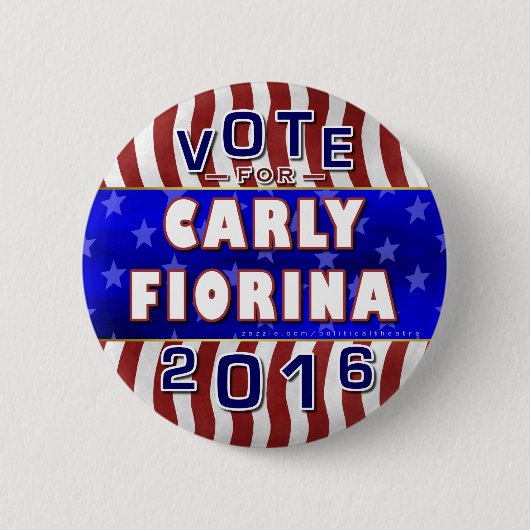 Carly Fiorinaの大統領2016年の選挙の共和党員 缶バッジ (正面)