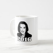 CARLY FIORINAの2016年の候補者 コーヒーマグカップ (正面左)