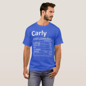 Carly Nutrition Personalized Name Funny Idea frien Tシャツ (正面フル)