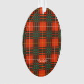 Carlyleの一族の格子縞のスコットランドのキルトのタータンチェック オーナメント (正面)