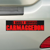 Carmageddon バンパーステッカー (車上)