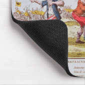 carmagnoleを踊っているフランスのな革命家 マウスパッド (コーナー)