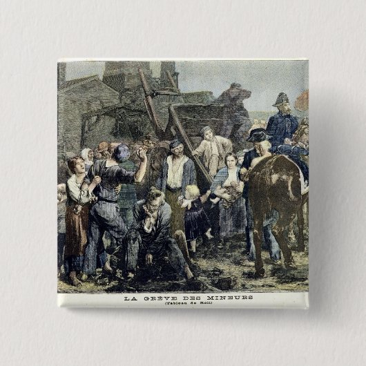 Carmauxの抗夫の殴打 缶バッジ (正面)