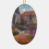 Carmelの代表団の噴水そして庭 セラミックオーナメント (左)