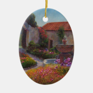 Carmelの代表団の噴水そして庭 セラミックオーナメント