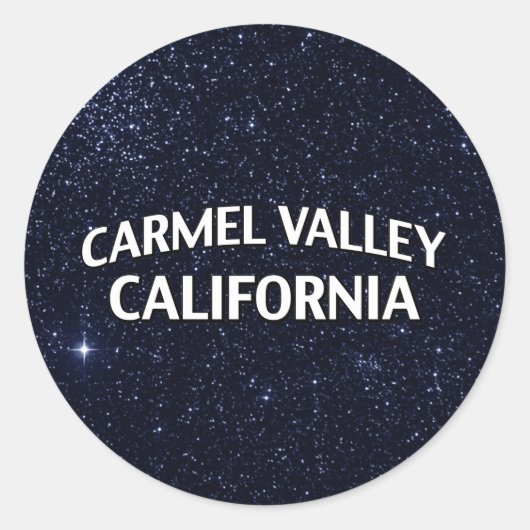 Carmelの谷カリフォルニア ラウンドシール (正面)