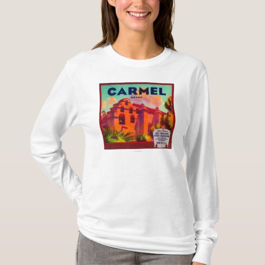 CarmelオレンジLabelEastの高地、カリフォルニア Tシャツ (正面)