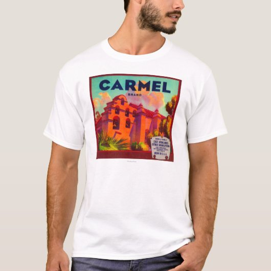 CarmelオレンジLabelEastの高地、カリフォルニア Tシャツ (正面)