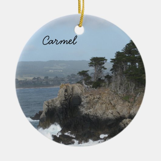 Carmel、カリフォルニア セラミックオーナメント (正面)