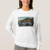 Carmel、カリフォルニア-ポイントロボスの険しい海岸 Tシャツ (正面)