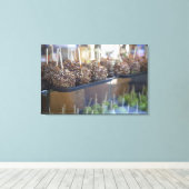 Carmel apple, Pioneer Square,シアトル, キャンバスプリント (インサイチュ (ウッドフロア))