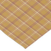 Carmel Brown Plaid Classic Pattern Table Runner ショートテーブルランナー (コーナー)