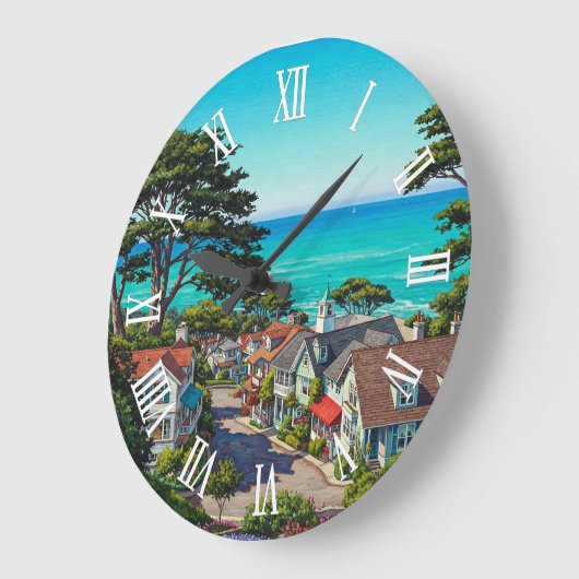 Carmel-by-the-sea  ラージ壁時計 (傾斜)