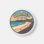 Carmel by the sea beach california pacific coast マグネット (正面)