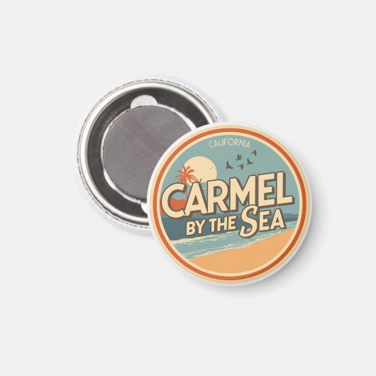 Carmel by the sea beach california pacific coast マグネット (正面/裏面)