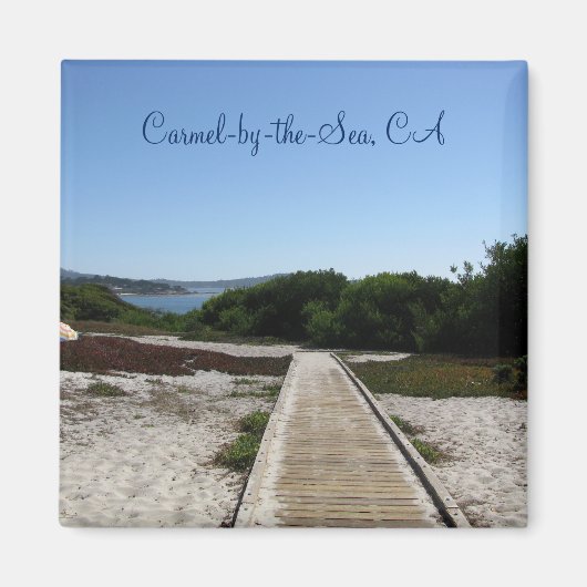 Carmel-by-the-Sea, CA -海へのパス マグネット (正面)