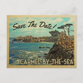 Carmel-by-the-Sea Save The Dateヴィンテージポストカード 案内ポストカード (正面)