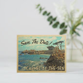 Carmel-by-the-Sea Save The Dateヴィンテージポストカード 案内ポストカード (スタンド正面)