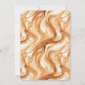 Carmel Cream Hearts Caramel Cupcake Birthday 招待状 (裏面)