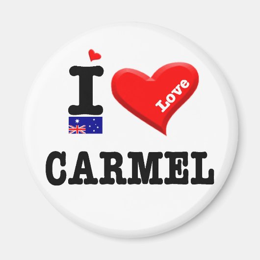 CARMEL - I Love マグネット (正面)