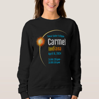 Carmel Indiana In Total Solar Eclipse 2024  1  スウェットシャツ