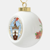 Carmeliteクリスマスのオーナメント セラミックボールオーナメント (右)