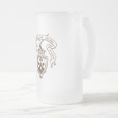 Carmelite紋章によって曇らされるビールのジョッキ フロストグラスビールジョッキ (正面右)