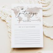 CARMENトラベルゲートウェイブライダルシャワーゲームカード 招待状