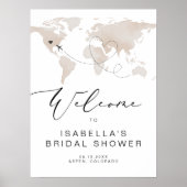 CARMENトラベルテーマのブライダルシャワーへようこそ ポスター (正面)