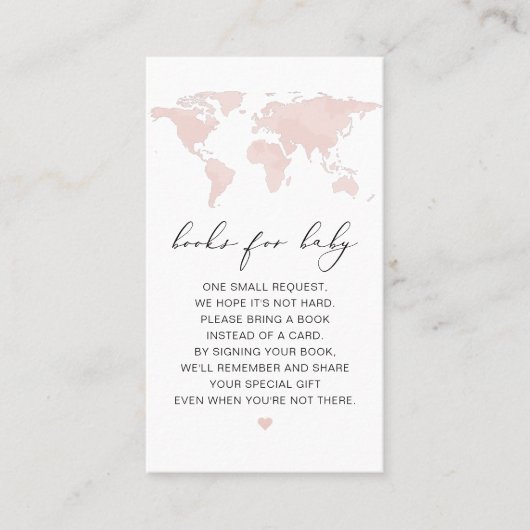 CARMENピンク地図アドベンチャーブックベビーカード プレイスカード (正面)