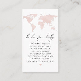 CARMENピンク地図アドベンチャーブックベビーカード プレイスカード